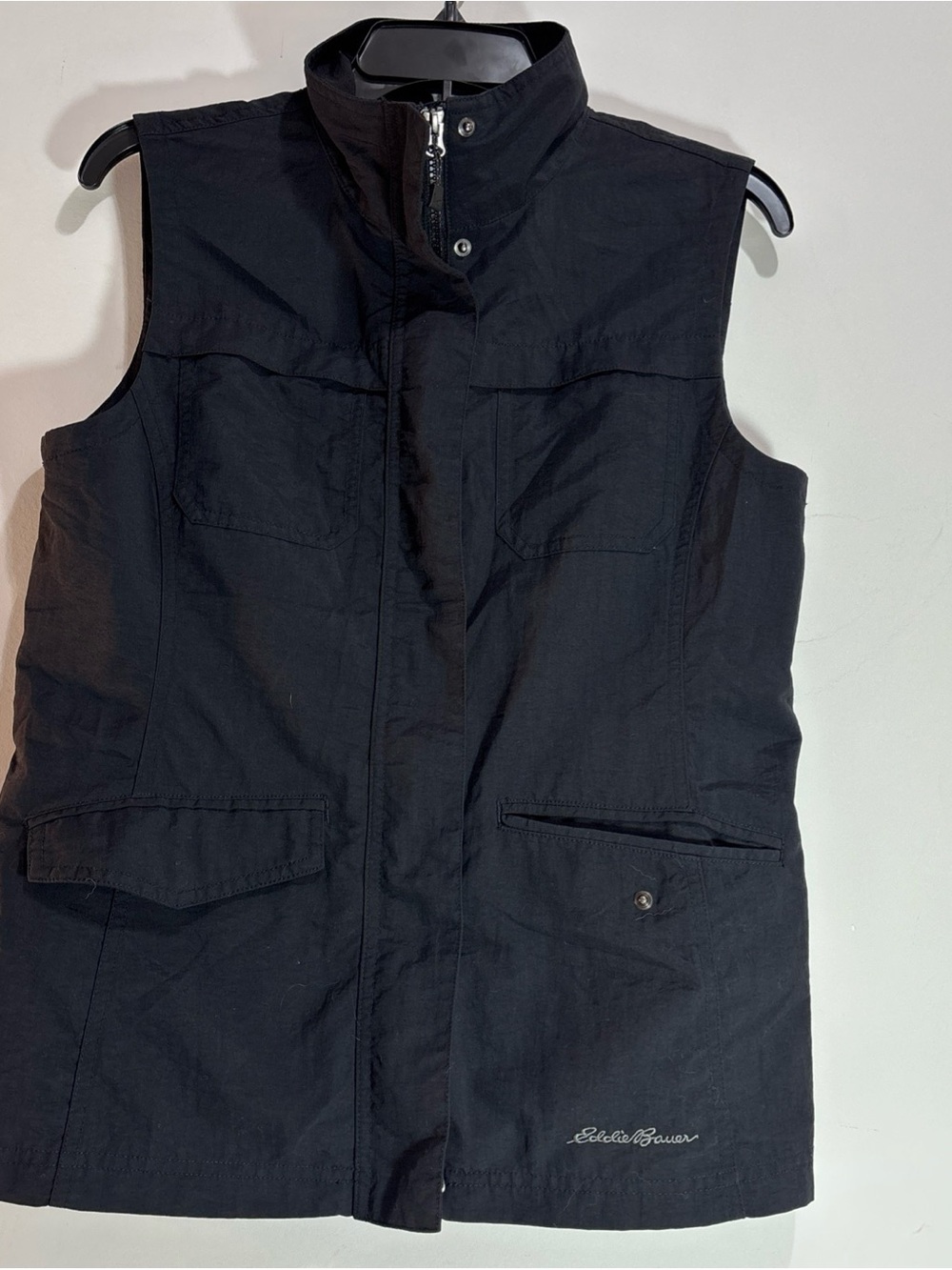 Eddie Bauer unisex Black Utility Vest. 1286